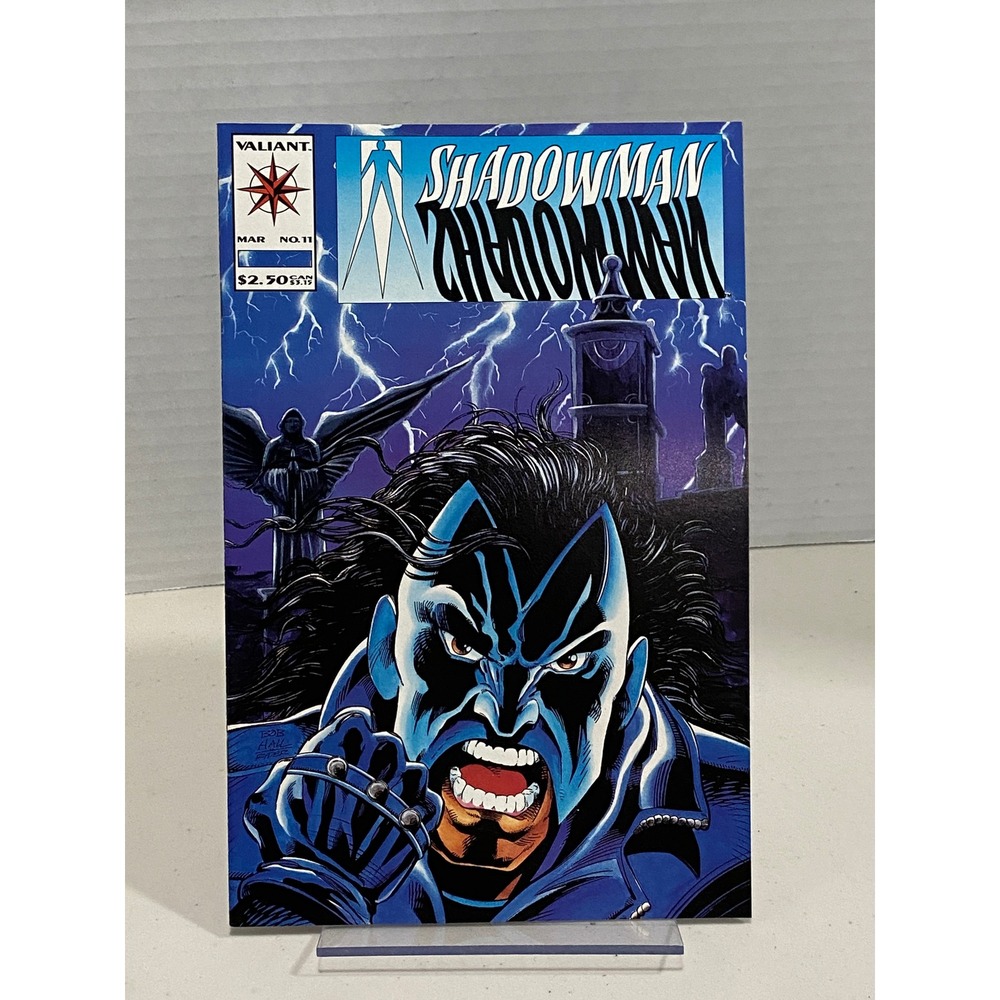 Valiant Shadowman Comic Book Issue 11 Bob Hall Art Blue OS Excellent